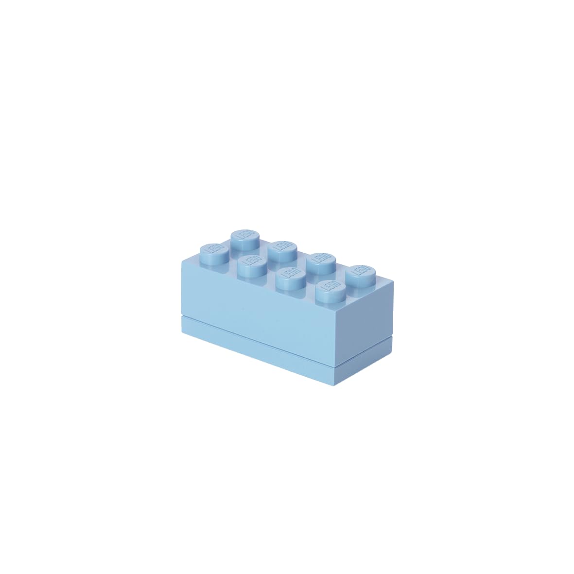 Lego Mini Box 8 Storage Brick Light Blue from B&Q