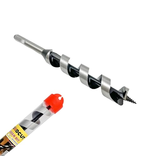 Schlangenbohrer 20mm x 235mm Holzschlangenbohrer | Holzbohrer lang | Balkenbohrer Bohrer Form Lewis | Holzspiralbohrer mit Sechskantschaft