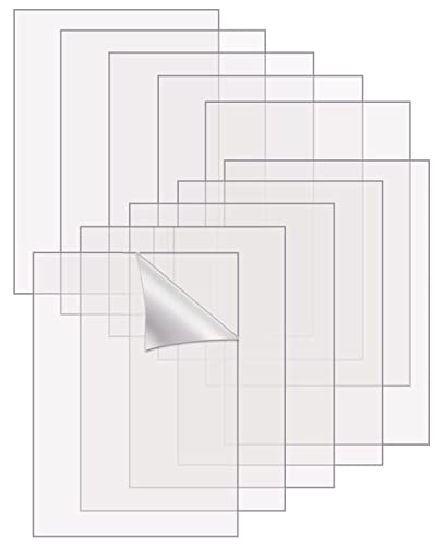 wordmouk 10 PCS Transparent Acrylic Sheets 13 x 18cm Perspex Clear Acrylic Plastic Sheet for Art Design Craft Projects Advertisement Signs DIY in Home Wedding Party Festival 1mm
