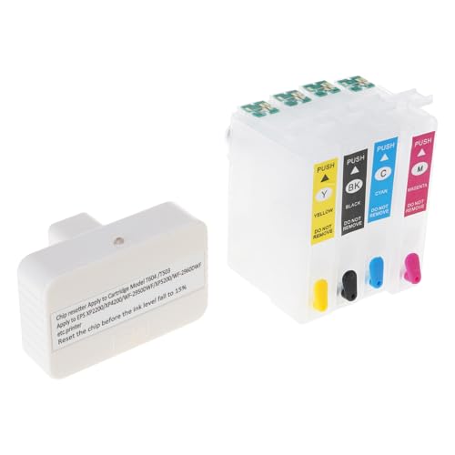 Cartouches 604XL rechargeables vides et réinitialiseur de puce compatible WF2910 et WF2935