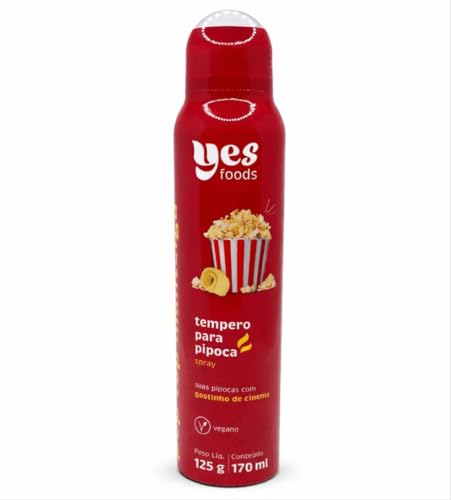 Tempero Para Pipoca Sabor Manteiga Spray 125g Yes Foods