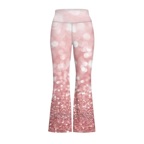 Image of Girls Flare Leggings 5-14T Cute Bell Bottoms for Girl Yoga Pants for Gym