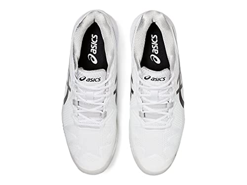 ASICS Men's Gel-Resolution 8 Tennis Shoes, 11.5M, White/Black