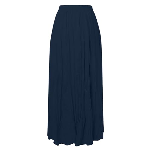 Robe plissée légère taille haute stretch et ample pour femme