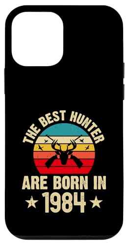 The Best Hunter Are Born in 1984 Funny Say Hunting Lover �X�}�z�P�[�X iPhone 12 mini �p