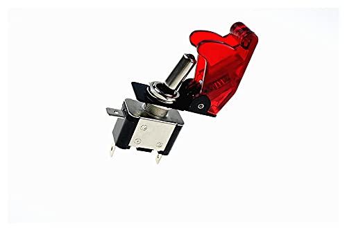 Interrupteur à bascule DC 12V 20A commande ON OFF avec voyant LED jaune pour voiture