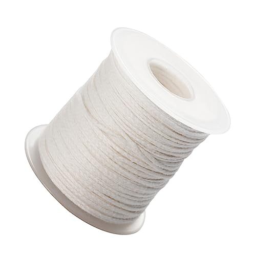 Homoyoyo Candle Supply 2 Rolls of Braided Wick Spools 61 Meter Total Perfect for DIY