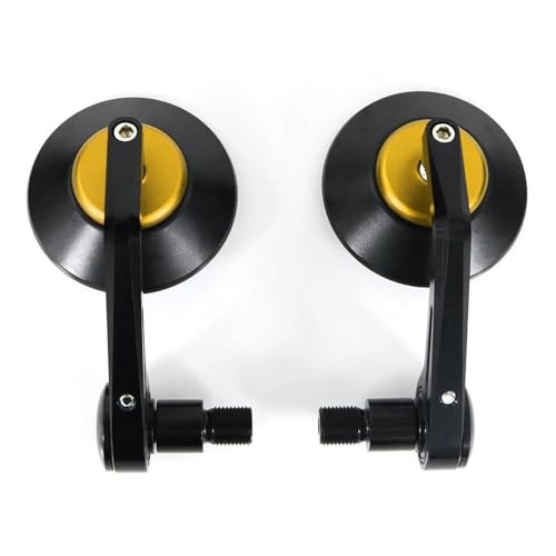 HRBGULVLE(売店) に適合 ヤマハ XSR 700 2018 2019 XSR 900 2016 2017 2018 2019 オートバイ CNC ハンドルバーエンドミラー リアビューサイドミラー(金)