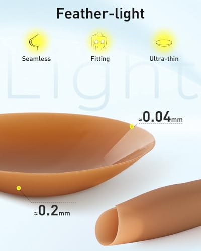 Image of Niidor Adhesive Nipple Covers for Women Sticky Silicone Reusable Pasties Nipple With Travel Case