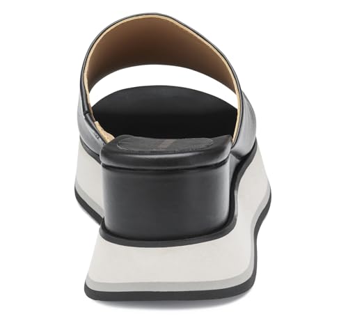 Johnston & Murphy Women’s Colleen Slides, Leather Platform Shoes for Women, Wedge Slide Sandals3