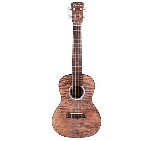 Image of Cordoba 15CFM Granite Grey Flamed Mahogany Concert Ukulele
