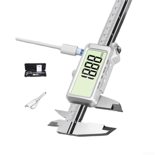 Calibrador vernier digital de acero inoxidable resistente 5