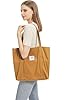 Femmes Sacs en tissu Sac fourre-tout Sac à bandoulière unicolore Léger Grande capacité Étudiant Shopping Beach Bag marron #1