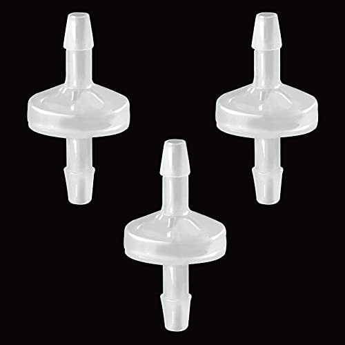 ANPTGHT One Way Check Valve 1/8"(3MM) Hose Barb Non Return Ozone