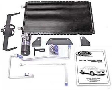 Vintage Air 021190 Horizontal SuperFlow Condenser Kit 1967-1968 Camaro 22 x 14 i