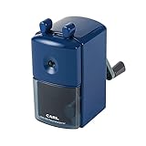 【LDK A評価 手動鉛筆削りランキング】カール事務器(CARL) 手動鉛筆削器 折れ芯詰まり除去機能付き ブルー 日本メーカー CMS-300-B