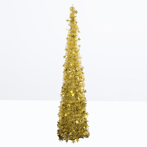 Árbol de Navidad plegable de 120 cm IDEANATEGRATE de plástico PET para decoración del hogar 8