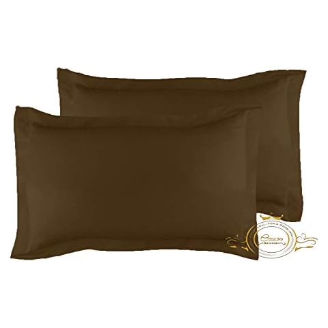 Crown Collection Brown King Pillow Shams Cover