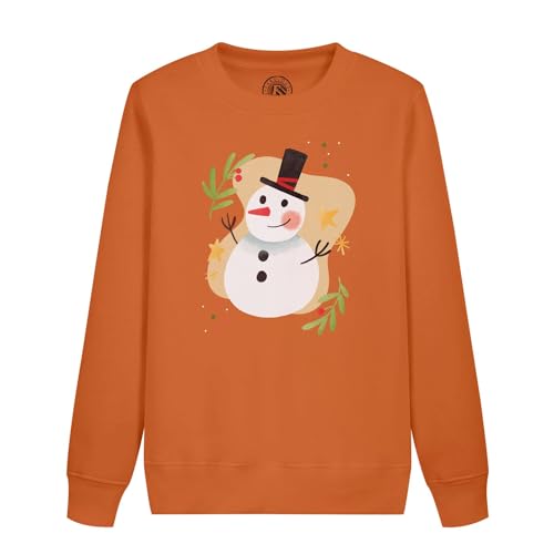 Sweatshirt enfant bonhomme de neige et houx magie de Noel hiver