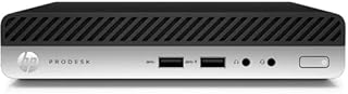 HP ProDesk 400 G4 Desktop Computer - Intel Core i5 (8th Gen) i5-8500T 2.10 GHz - 8 GB DDR4 SDRAM - 256 GB SSD - Windows 10 Pro WiFi AC Desktop Mini (DM) (Renewed)