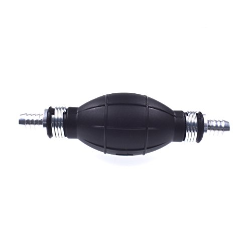2Pcs Bulb Type Rubber Fuel Transfer Vacuum Fuel Line One Way Fuel Valve Fuel Pump Line Hose Hand Primer Gasoline Petrol Diesel Pump For Marine Boat 6mm 9001080A (1/2)