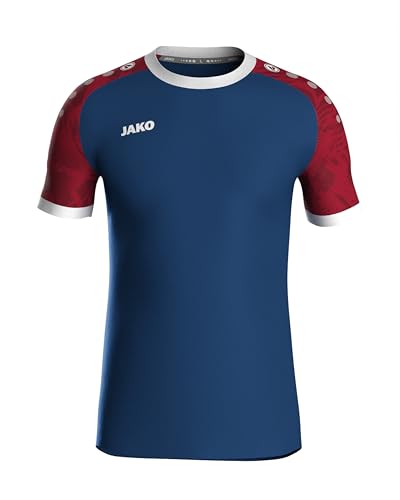 JAKO Iconic Trikot Kinder Navy, Chili Red, Gr. 152 - Nachhaltiges Sport...