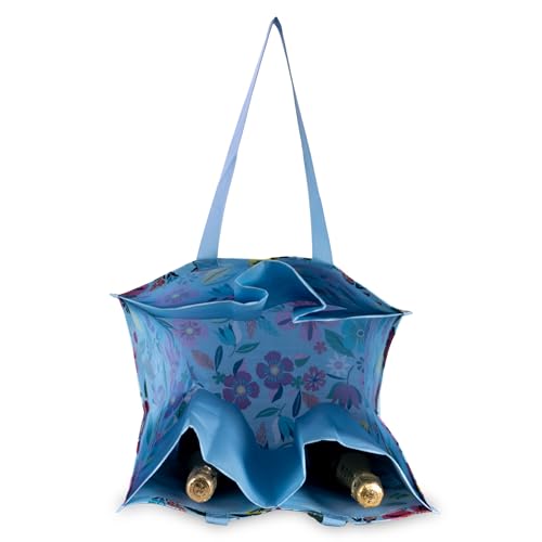 kate spade new york Reusable Shopping Bag, Grocery Tote with Shoulder Straps, Large Collapsible Tote, Safari Floral