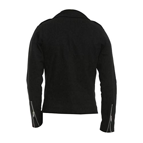 Image of Summer Lightweight Canvas Cotton Jacket Men - Punk Gothic Brando Biker Coat Classic Rock Streetwear Belted Jacket