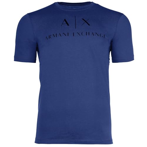 Armani Exchange Contemporain t-shirt homme bleu mazarine XXL mode