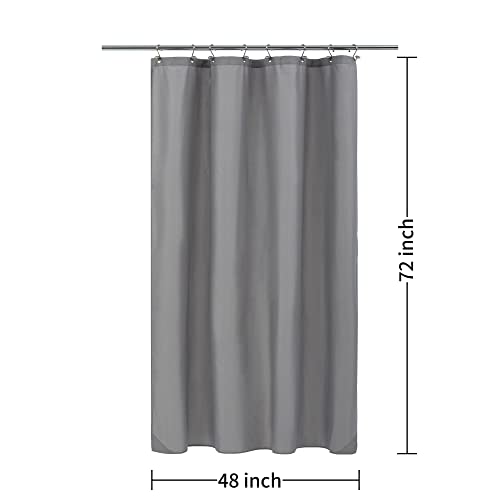 Image of ALYVIA SPRING 48x72 Stall Waterproof Fabric Shower Curtain or Liner Grey