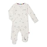 Magnetic Me 100% Organic Cotton Magnetic Baby Footie Pajamas | Super Soft Cotton Fabric | Tiny Diny | Newborn