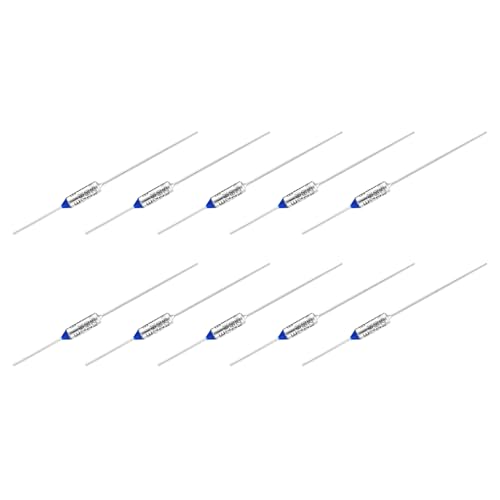 QUARKZMAN 10 Piezas Fusible Térmico de Temperatura de Metal RY260 260°C 500°F 10A 250V Fusible Térmico de Corte para Electrodomésticos Industriales Eléctricos