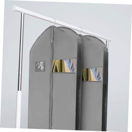 HEALLILY 2 Pcs Non-Woven Fabric Garment Bags for Hanging Clothes Dustproof Suit Cover Bags 152x60x10cm for Travel and Dance Costumes3