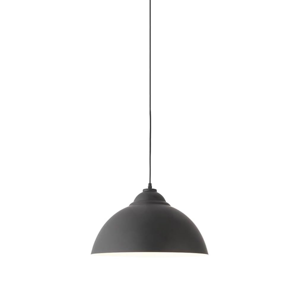 KBUUKYYXouy Metal Colorful Ceiling Pendant Lighting, Aluminum Semicircle Light Fixture, Indoor Hanging Lamp, Single Chandelier for Over Kitchen Island Sink Dining Room Entryway(Black)