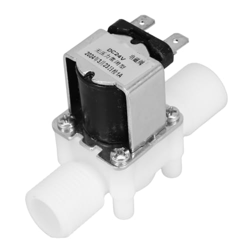 Electroválvula 24V de plástico con rosca 1/2 para control de paso de agua 2