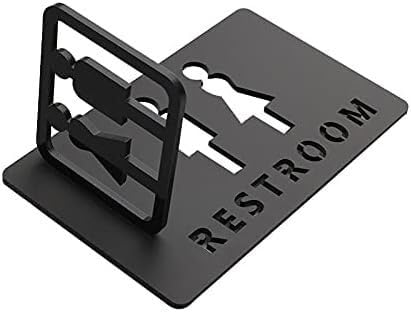 Signalisation de toilettes premium et plaques de porte à montage latéral 3 robuste