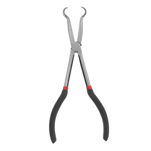 HOLIDYOYO Pinza Allungata con Becco Tondo per Riparazioni e Crimpature per Spazi Ristretti e Angusti Progettata per Maggiore Lavorazione