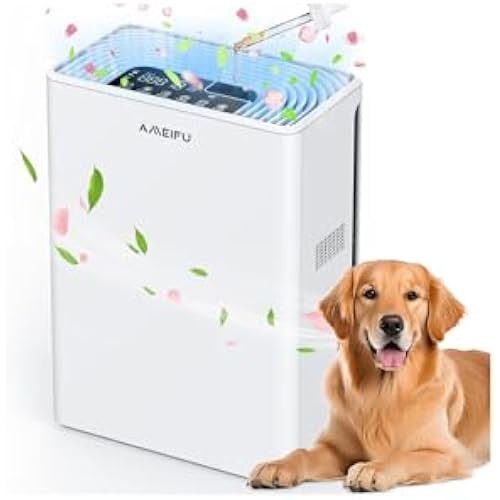AMEIFU H13 True HEPA Air Purifiers, PM2.5 Display, Covers 2300sq.ft