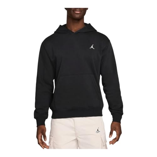 Jordan Brooklyn Fleece Men's Pullover Hoodie (Black/White)