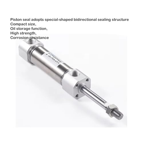 Vérin pneumatique MG25x100 en acier inoxydable double effet - 5