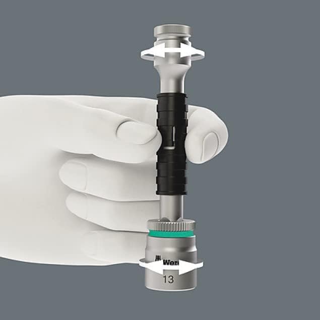 Wera 8796 LB Zyklop"flexible-lock" extension with free-turning sleeve, long, 3/8“