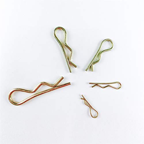 Ljzxx Stainless Steel Pin R-Pins 130Pcs Cotter Pins, Zinc Plated Steel Spring Fastener Assortment Kit, Heavy Duty Cotter Hairpin For Hitch Pin Lock System Fast And Durable #TOP4