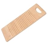 Beaupretty Waschbrett aus Bambus Wäsche Waschbrett tragbares Handwaschbrett Waschbretter Unterlegscheiben Scheuerbrett zum Wäschewaschen Wäschesafel Wäschearbeitsplatte Wäschewerkzeuge Khaki