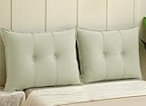 [ ALTERNATIVE TÊTE DE LIT ] Une solution parfaite pour les lits sans tête de lit, les chambres d'étudiants ou les canapés-lits. Ce coussin rectangulaire sert de dossier rembourré stable, vous protégeant du froid du mur et comblant l'espace entre le matelas et le mur pour éviter la chute d'objets.