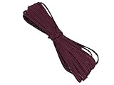 1/8' Skinny Elastic Bundle, Braided Elastic Stretch Elastic for Face Masks, Headbands or Hair Ties - 10 Yards (Burgundy)