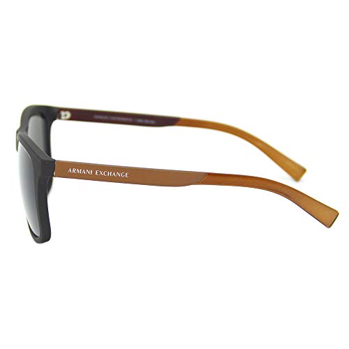 Armani Exchange AX4049SL 806273 Marrom Fosco Lente Marrom Tam 57