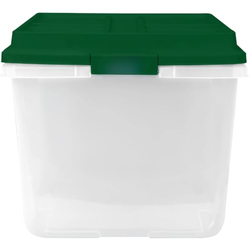 Image of 72Qt Clear Stackable Storage Bins with Lids, 6-Pack for Garage