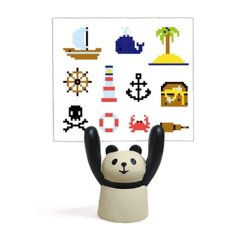 Porte-note panda voile d'été pince mémo stable pour bureau et rappels