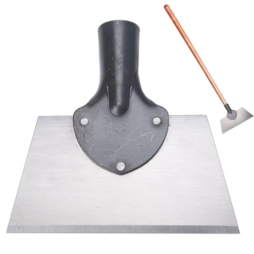 Pala piatta per erbacce, pala da giardino | Strumento raschietto per erbacce con pala piatta - Pala per piantare diserbo all'aperto per bordare il prato, scavare, rimuovere il ghiaccio, controllare mu