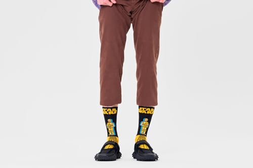 Happy Socks Star Wars C-3PO Sokken - Goud - M/L, Meerkleurig, Medium-Large - Afbeelding 5